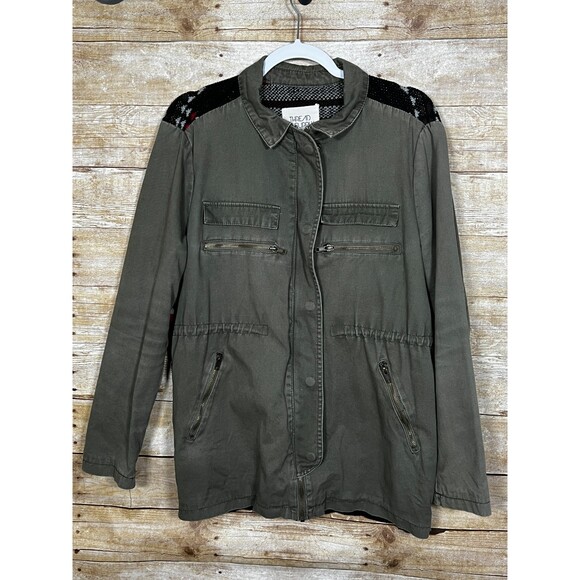 THREAD & SUPPLY CASUAL KNITTED EVERYDAY WESTERN RODEO SOUTHWESTERN SHACKET - Picture 1 of 4